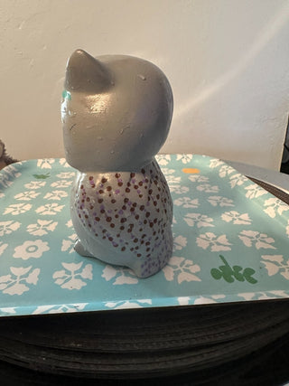 Owl Pottery 6" Gray MTS|116616