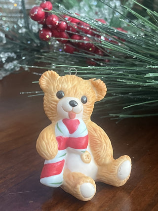 1985 Hallmark Cinnamon Bear #3 w/Candy Cane Ornament|127986
