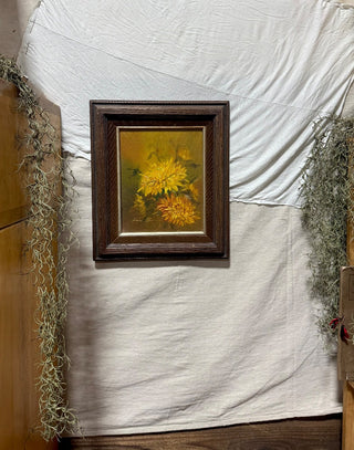 Oil on Canvas Flowers Framed (LZD - RSV)|111449