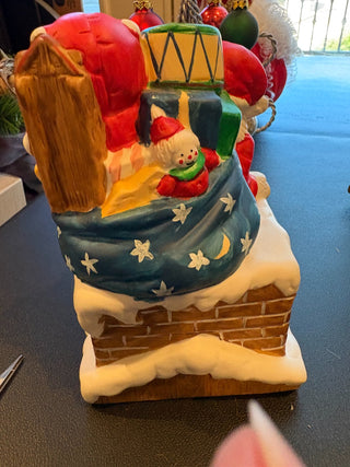 Santa Holiday Figure Music Box "Here comes Santa Claus 6.6" RCD|125827