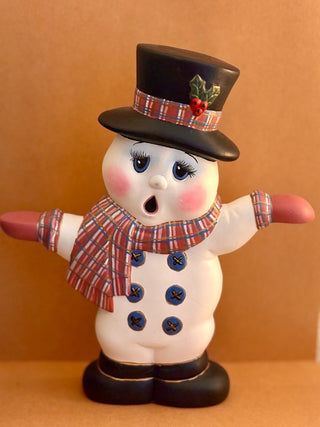 VTG. DOUBLE SIDED  X'MAS SNOWMAN|96070