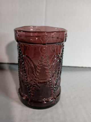 Dark Purple Owl glass|37180
