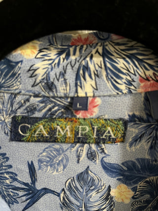 Men's Large Vintage Campia Hawaiian Floral Shirt RCD|158778