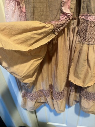 Boho duster patch work flooral