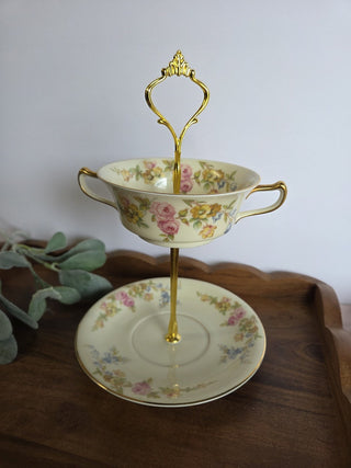 Royal Doulton Floral Two-Tier Stand- RSV