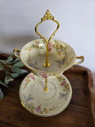 Royal Doulton Floral Two-Tier Stand- RSV