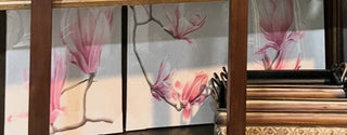 Set of 3 Piece Pink Magnolia “Tulip Tree” Canvas Prints RCD