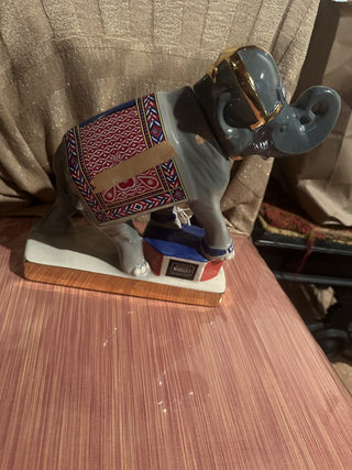 #62 VV Ezra Brooks 1970 Big Bertha Circus Elephant Whiskey Decanter Reno Nugget MTS|60381