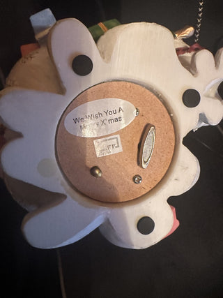 Fitz and Floyd Snowman Music Box Figurine We Wish you A Merry Christmas #47 VV MTS|134287