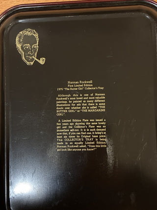 Norman Rockwell 1975 butter girl tray RCD|132561