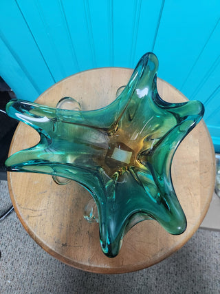Vtg Mid-Century Murano Glass Bowl 1960s MTS|89747