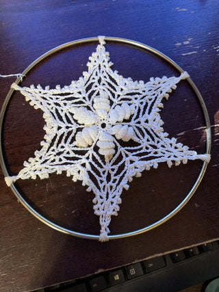 Crocheted Snowflake Suncatcher|46673