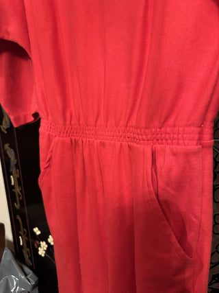 Red 1980's Avon Jumpsuit Size Small #63 VV MTS
