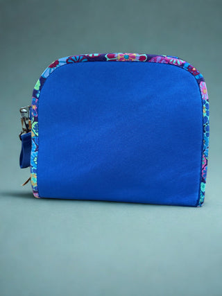 Blue and Multi-colored Make-up Case with Removable  Inner Bag|78788