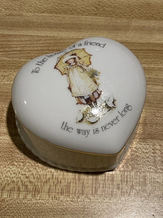 3" Holly Hobbie Heart Shaped Trinket Box, Friend '78--SP MTS