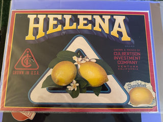 Helena Authentic Citrus Farm Crate Label EC038-25 MTS