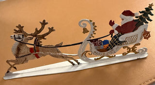 Wilhelm Schweizer Pewter Santa in Sleigh|132962