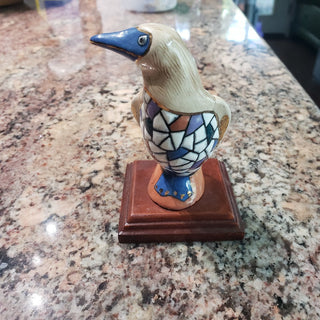 Porcelain Blue Footed Boobie Figurine
