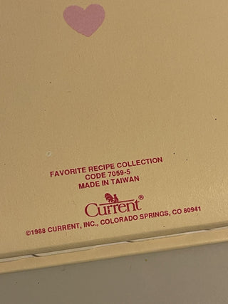 '88 Current Fav Recipe Coll w/ Blank Cards/ Dividers--SP RCD