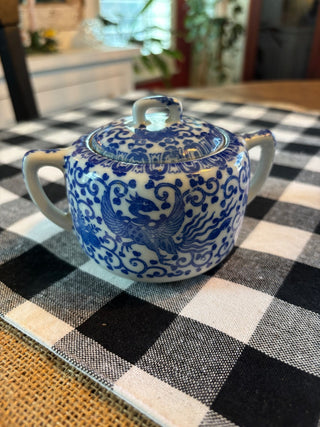 Vintage Blue Willow Sugar Bowl MTS|66460