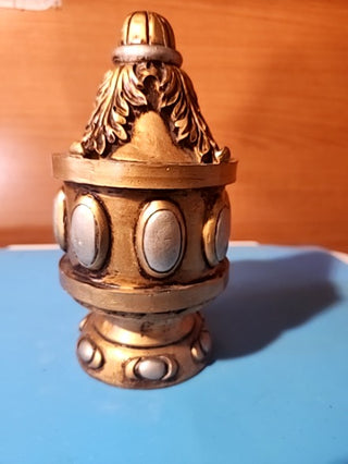Carved wood finnell display piece