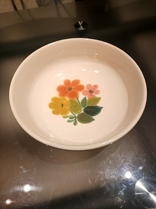 1970s Serving Bowl Franciscan Floral