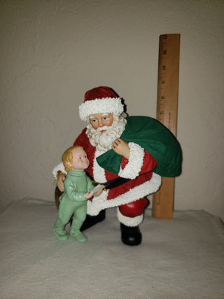 Vtg Clothtique Santa Personal Delivery Boy w/Letter -lv RCD|125687