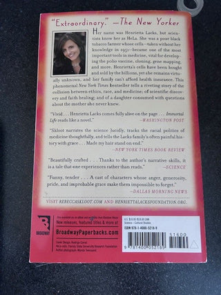 THE IMMORTAL LIFE OF HENRIETTA LACKS