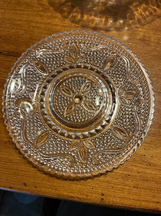 Vintage Federal Glass Co. Heritage Pattern Saucer RSV