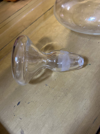 12F Vintage Decanter Clear Glass Stopper Captains Decanter MTS|70878