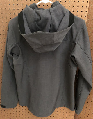 Large Grey Zip-Up Hoodie Jacket MTS