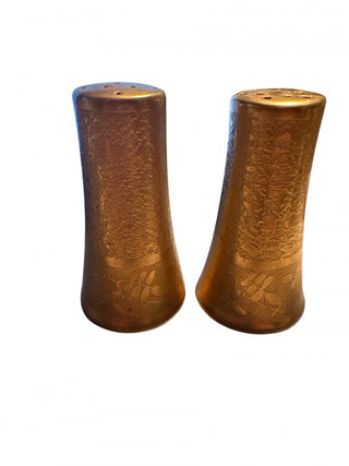 Vintage pickard gold encrusted salt and pepper shaker