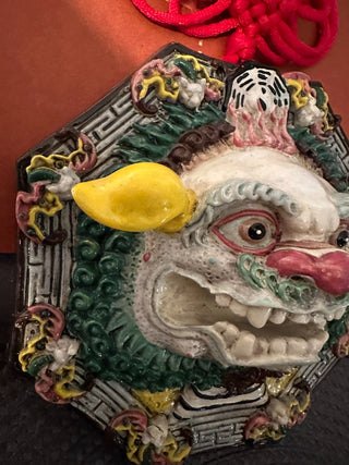 Chinese Lion Dance Clay Mask  MTS|91313