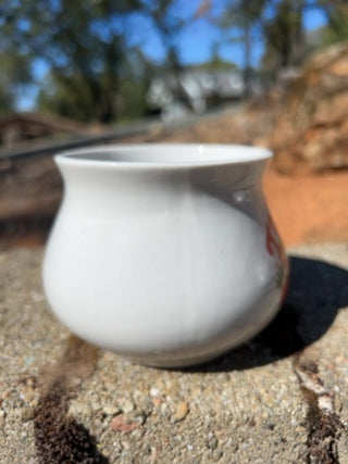 AS IS retro ceramic tomato soup recipe mug