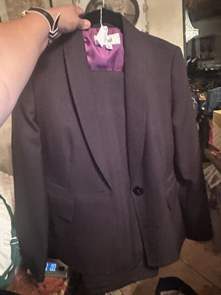 Le Suit black blazer and pant suite Size 6 #63 VV MTS|114628