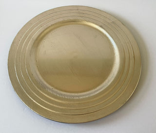 13" Champagne Plate Charger Set of 4 (RSV)|92871