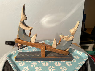 Rabbit Teeter Totter Handmade MTS