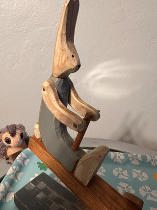 Rabbit Teeter Totter Handmade MTS