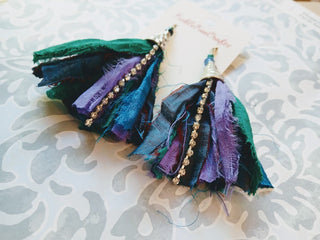 Sari Silk Handmade Earrings 13
