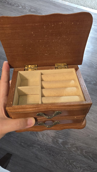 Vintage Jewelry Box Wood|99771