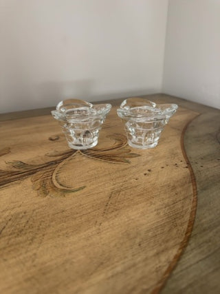 AJ - Borgonovo Crystal Tulip Candle Holder Set of 2