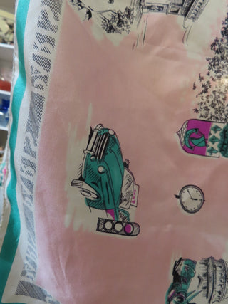 Paris scarf Pink with Eiffel tower MTS|163300