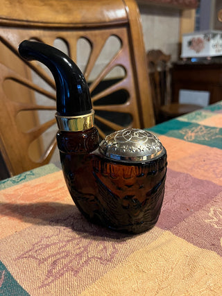 Avon Collectable American Eagle Pipe Cologne Bottle RSV|143652