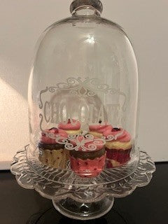 #2557 Chocolate Dome Pedestal Plate RSV|125267