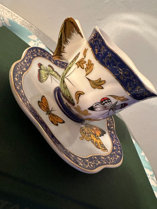 Vintage Teacup Baum Bros Blue-Gold MTS|115368