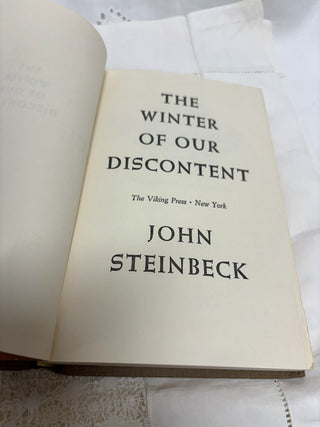 The Winter of our Discontent by John Steinbeck Book 1961 RSV