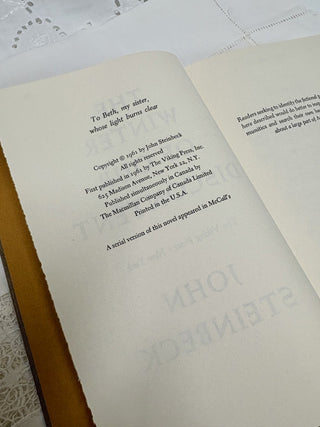 The Winter of our Discontent by John Steinbeck Book 1961 RSV