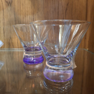 Stemless Martini/Cocktail Glass Purple RCD|102396
