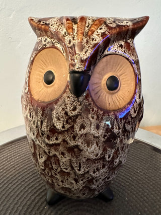 Owl Pottery One Each 9"Ht MTS|94943