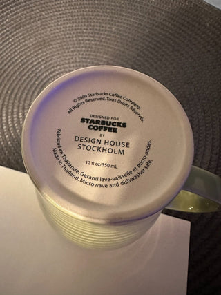 Mug Cup Starbucks Stockholm Green 2009 MTS